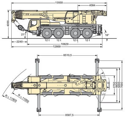 Автокран 100 тонн LIEBHERR LTM 1100-4.2