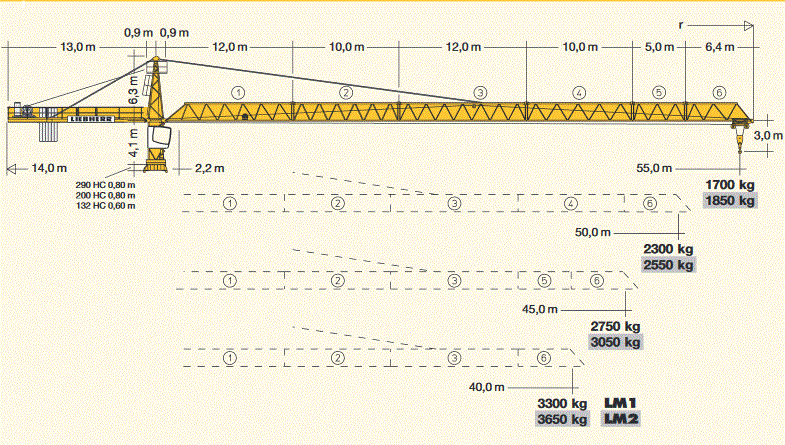 Башенный кран Liebherr 132 EC-H8 Litronic