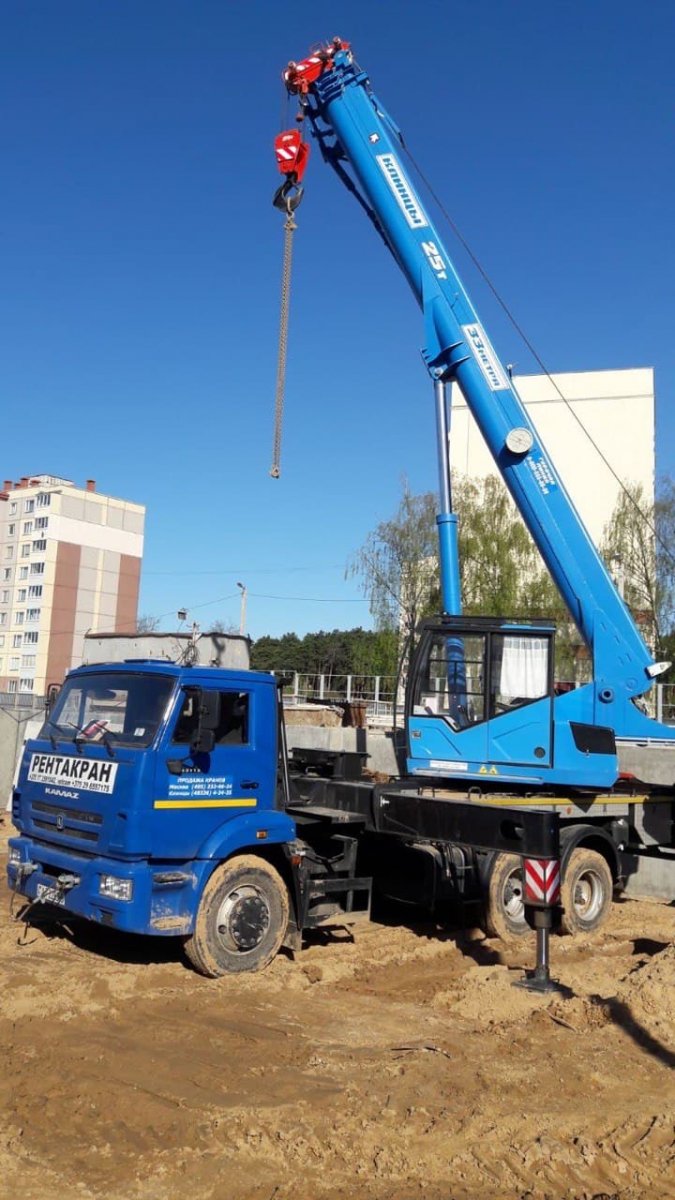 Автокран 25 тонн, 33 метра КС-55713-1К-4В Клинцы на базе КаМаз 65115